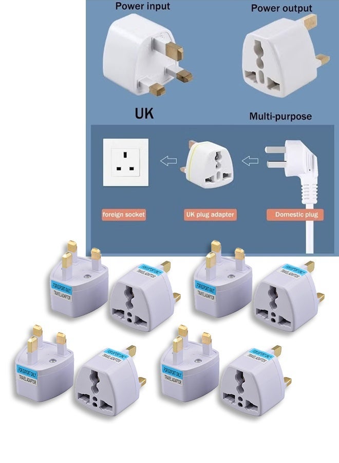 DUNISO 8 Pcs Universal Travel Adapter，UK Travel Plug Adapter，Power Socket Converter,Suitable for Hong Kong/UK/India/Pakistan/Singapore/Malaysia/Vietnam/Indonesia/Maldives/Qatar and so on - Image 1
